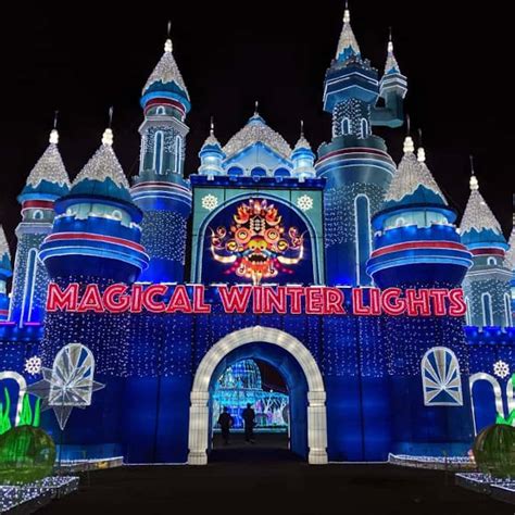 Magical holiday lights carnival